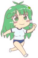 alternate_outfit breasts exercise full_bodied kochiya_sanae mountain_of_faith running sports sweating wtf // 630x960 // 28.3KB