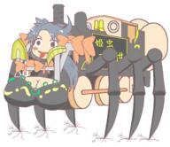 breasts himemushi_momoyo nsfw spider thomas_the_tank_engine train unconnected_marketeers untranslated vehicle wtf // 1832x1584 // 99.4KB