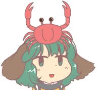 alternate_headwear alternate_outfit crab hidden_star_in_four_seasons hybrid kasodani_kyouko matara_okina meme ten_desires // 752x697 // 22.5KB