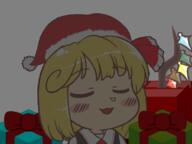 alternate_headwear animated christmas embodiment_of_scarlet_devil flandre_scarlet rumia sleeping // 800x600 // 44.8KB