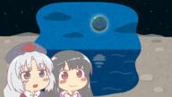 houraisan_kaguya imperishable_night moon space yagokoro_eirin // 1709x961 // 887.3KB