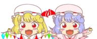 embodiment_of_scarlet_devil flan flandre_scarlet forward_facing remilia_scarlet // 716x286 // 81.2KB