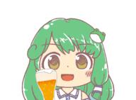 alcohol beer drink forward_facing kochiya_sanae mountain_of_faith zun // 750x550 // 72.4KB