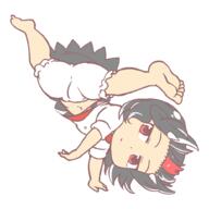 cartwheel detailed double_dealing_character feet full_bodied gymnastics horns kijin_seija neutral suggestive // 1000x1000 // 34.4KB