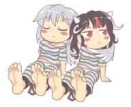 double_dealing_character feet full_bodied horns kijin_seija kishin_sagume legacy_of_lunatic_kingdom nsfw // 1349x1101 // 126.2KB