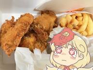 crying food fried_chicken fries funny niwatari_kutaka sad wily_beast_and_weakest_creature // 956x717 // 105.1KB