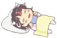 baby blanket double_dealing_character horns kijin_seija pillow sleeping wholesome // 472x314 // 139.6KB