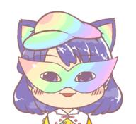 alternate_headwear forward_facing funny mask neko rainbow tenkyuu_chimata unconnected_marketeers // 600x550 // 22.3KB