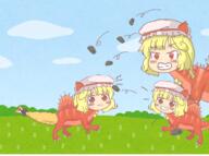 embodiment_of_scarlet_devil flandre_scarlet food hybrid sad seafood shrimp violence wtf // 1836x1366 // 1.9MB