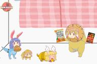 alternate_headwear baby dino food fruit joutouguu_mayumi legacy_of_lunatic_kingdom mayumadillo ringo seiran wily_beast_and_weakest_creature // 1657x1096 // 621.8KB