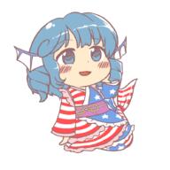 alternate_outfit america clownpiece detailed double_dealing_character fairy full_bodied legacy_of_lunatic_kingdom wakasagihime wings yukata // 900x900 // 37.7KB