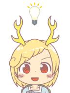 forward_facing horns idea kicchou_yachie lightbulb wholesome wily_beast_and_weakest_creature // 600x800 // 37.0KB