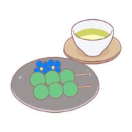dango drink flower food green_tea tea // 800x800 // 15.4KB