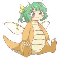 daiyousei dragonite embodiment_of_scarlet_devil fairy mini_gyate nintendo pokemon sitting wholesome // 1284x1275 // 513.0KB