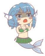 alternate_outfit bikini breasts double_dealing_character full_bodied ominous shocked swimsuit wakasagihime // 800x1000 // 31.9KB