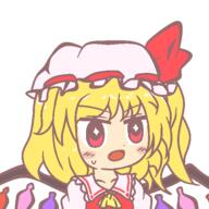 embodiment_of_scarlet_devil flandre_scarlet nazukora // 600x600 // 21.5KB