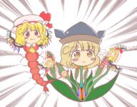 baby bug crying embodiment_of_scarlet_devil flandre_scarlet food hidden_star_in_four_seasons matara_okina mini_gyate plant sad seafood shrimp violence // 1185x934 // 867.5KB