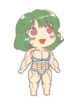 bikini full_bodied kazami_yuuka meme muscular phantasmagoria_of_flower_view wtf // 750x1000 // 59.9KB