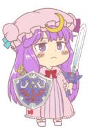 embodiment_of_scarlet_devil full_bodied nintendo patchouli_knowledge the_legend_of_zelda weapon // 799x1100 // 210.8KB