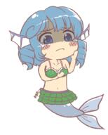 alternate_outfit bikini breasts concerned crying double_dealing_character full_bodied ominous sad swimsuit wakasagihime // 800x1000 // 32.7KB