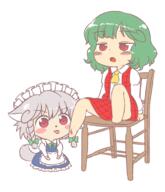 embodiment_of_scarlet_devil izayoi_sakuya kazami_yuuka lotus_land_story phantasmagoria_of_flower_view // 600x700 // 194.4KB