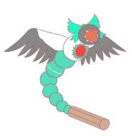 bug control_rod flying reiuji_utsuho scary sharp_teeth subterranean_animism weapon wings worm wtf // 1001x1031 // 15.5KB