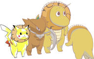 dino dragonite kabutops legacy_of_lunatic_kingdom pikachu pokemon ringo // 2436x1544 // 307.3KB