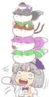 chen double_dealing_character horns kijin_seija kochiya_sanae komeiji_satori konpaku_youmu mountain_of_faith perfect_cherry_blossom subterranean_animism sukuna_shinmyoumaru sukusuku_hakutaku whale // 732x1450 // 222.6KB