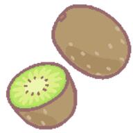 food fruit kiwi template // 150x150 // 2.8KB