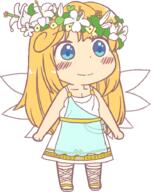 alternate_headwear alternate_outfit clownpiece fairy flower flower_reef full_bodied legacy_of_lunatic_kingdom rome sundress wings // 712x906 // 57.1KB