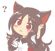 double_dealing_character imaizumi_kagerou question_mark raised_hand wolf_ears // 744x700 // 35.5KB