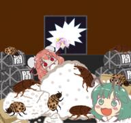 bug food ibaraki_kasen imperishable_night kasen-chan_thread komeiji_satori scary subterranean_animism wild_and_horned_hermit wriggle_nightbug wtf // 1065x1000 // 782.9KB