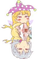 clownpiece crying fairy horns kicchou_yachie kishin_sagume legacy_of_lunatic_kingdom scary screaming suction wily_beast_and_weakest_creature wings wtf // 474x734 // 171.8KB