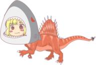 alternate_headwear dino embodiment_of_scarlet_devil flandre_scarlet lowres shark // 483x325 // 104.3KB