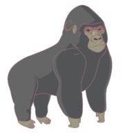 gorilla monkey template // 1173x1243 // 71.4KB