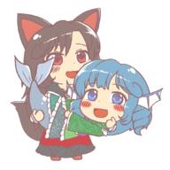 carrying double_dealing_character imaizumi_kagerou wakasagihime wholesome // 1050x1050 // 76.0KB