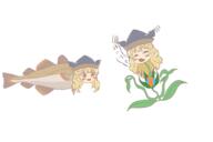 fish hidden_star_in_four_seasons hybrid licking matara_okina mini_gyate ominous plant untranslated // 1793x1196 // 543.2KB