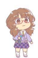 angry frowning full_bodied glasses gun urban_legend_in_limbo usami_sumireko weapon // 695x1053 // 37.3KB