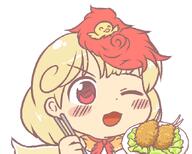 chicken chopsticks ears food lettuce niwatari_kutaka plate tagme template tempura wily_beast_and_weakest_creature // 670x537 // 33.0KB