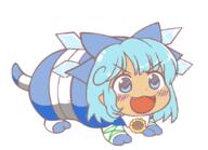 cirno dino embodiment_of_scarlet_devil mayumadillo tanned_cirno wings // 859x620 // 180.1KB