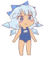 cirno embodiment_of_scarlet_devil full_bodied swimsuit tanned_cirno wings // 800x1000 // 31.1KB
