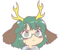 glasses horns hybrid kasodani_kyouko kicchou_yachie ten_desires wily_beast_and_weakest_creature // 782x671 // 23.1KB