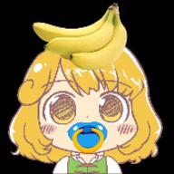 animated banana food forward_facing fruit pacifier real_life tatara_kogasa ten_desires undefined_fantastic_object // 250x250 // 473.2KB