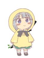 alternate_outfit full_bodied katana konpaku_youmu perfect_cherry_blossom raincoat wholesome // 848x1100 // 49.8KB