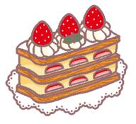 cake strawberry template // 275x250 // 8.7KB