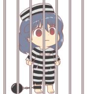 alternate_headwear alternate_outfit angry chain ears feet frowning full_bodied iizunamaru_megumu jail prison tagme unconnected_marketeers // 950x1033 // 70.6KB