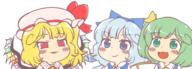 cirno daiyousei embodiment_of_scarlet_devil fairy flandre_scarlet // 1700x610 // 71.9KB