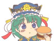 burger eating food lowres phantasmagoria_of_flower_view shiki_eiki yamaxanadu // 640x480 // 49.6KB