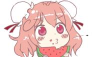 eating ibaraki_kasen tagme watermelon wild_and_horned_hermit // 800x473 // 23.0KB