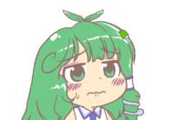 kochiya_sanae mountain_of_faith sad sweating // 800x550 // 46.3KB